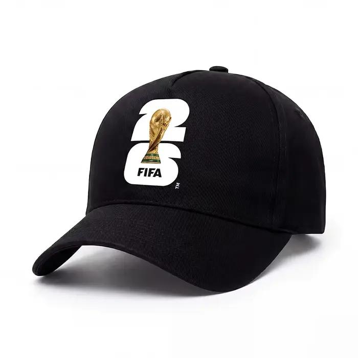 Casquette de baseball officielle Coupe du Monde FIFA 2026, en coton respirant, unisexe, pour le foot