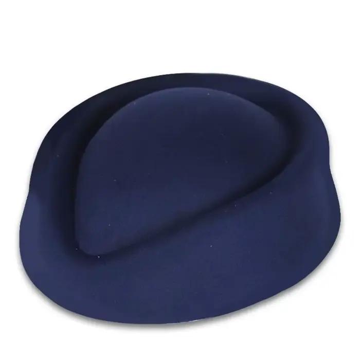 Nouveau chapeau haut de forme rétro britannique, chapeau de feutre concave formel, béret uni, chapea
