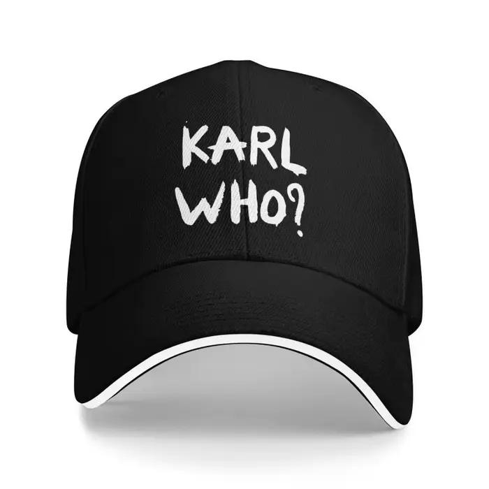 Karl Who imprimer Sandwich casquette de Baseball hommes réglable seau casquette été respirant Protec