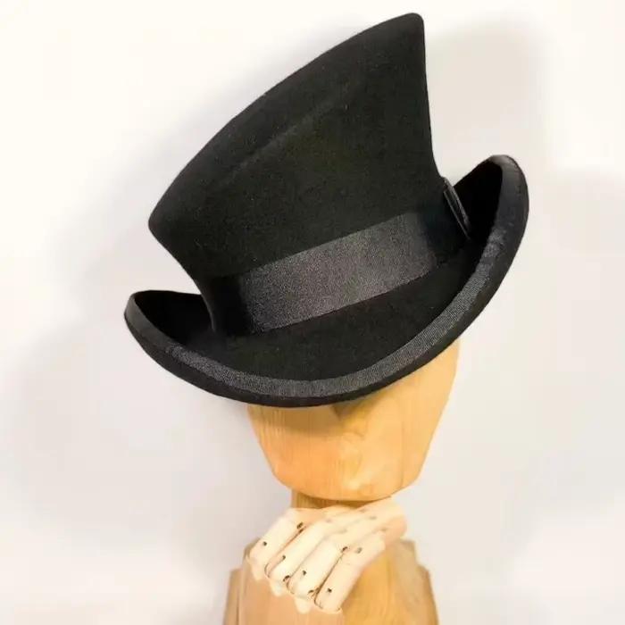 Chapeau en cachemire asymétrique, chapeau en laine pour femmes et hommes, chapeau formel à la mode a