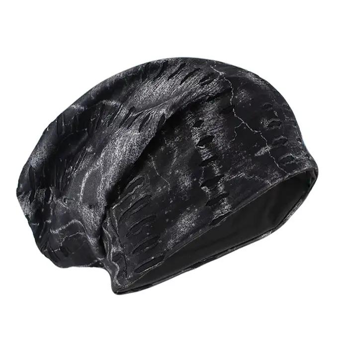 HLEISXI hommes Hip Hop mode bonnets Skullies printemps chaud mince mâle marque trou chapeau décontra