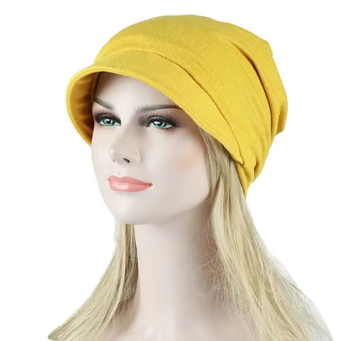 Chapeau de protection solaire à bord souple, respirant, léger, coupe-vent, avec capuche, pour chimio