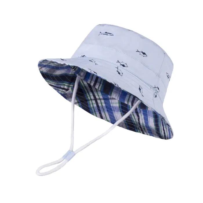 Chapeau de soleil pour bébé, Protection solaire, mignon, à large bord, seau d'été pour bébé garçon, 