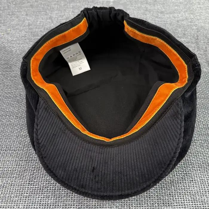 Casquette de journal en velours côtelé de qualité supérieure, chapeau plat Vintage décontracté, bére