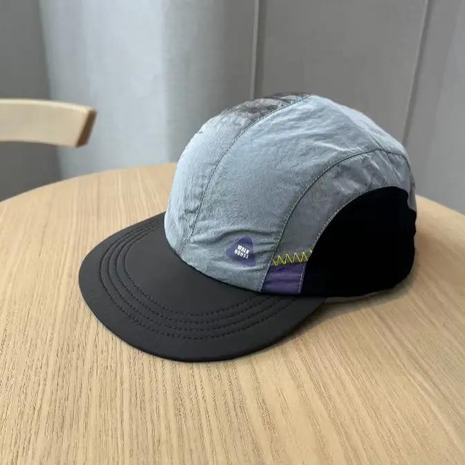 Casquette de baseball vintage en nylon imperméable brodée pour hommes et femmes, idéale pour la cour