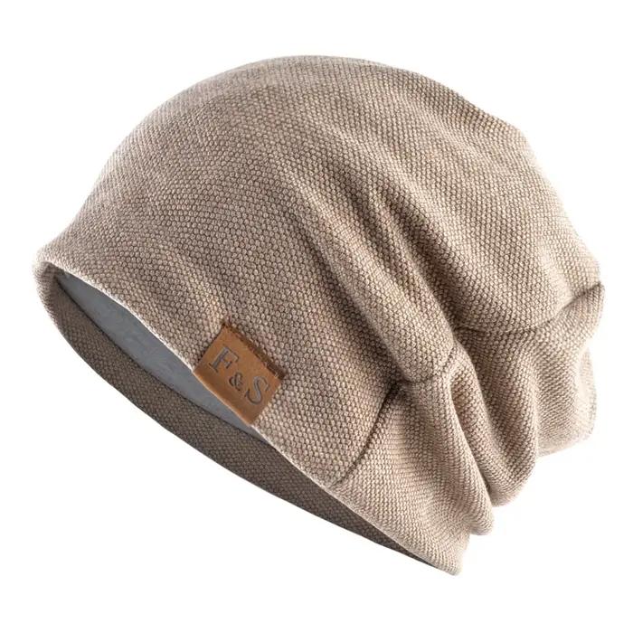 Mode Skullies bonnets hommes été printemps respirant chapeaux pour femmes couleur unie doux décontra