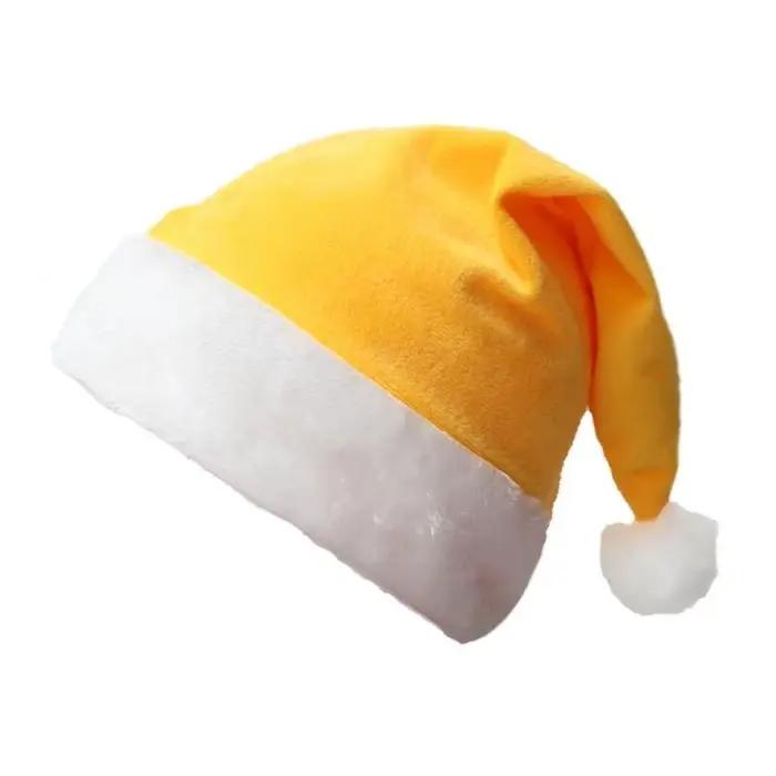 G6KF – casquette père noël en peluche, chapeau fête, décoration noël, accessoires réunion famille