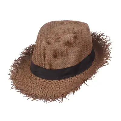 Chapeau de soleil en paille pour hommes, casquettes ander, style d'été, plage, vacances, classiques,