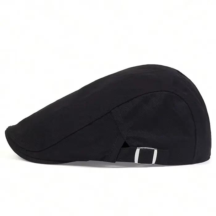 Bérets de couleur unie pour hommes, casquette de journal, chapeaux de peintre britannique Hip Hop, c