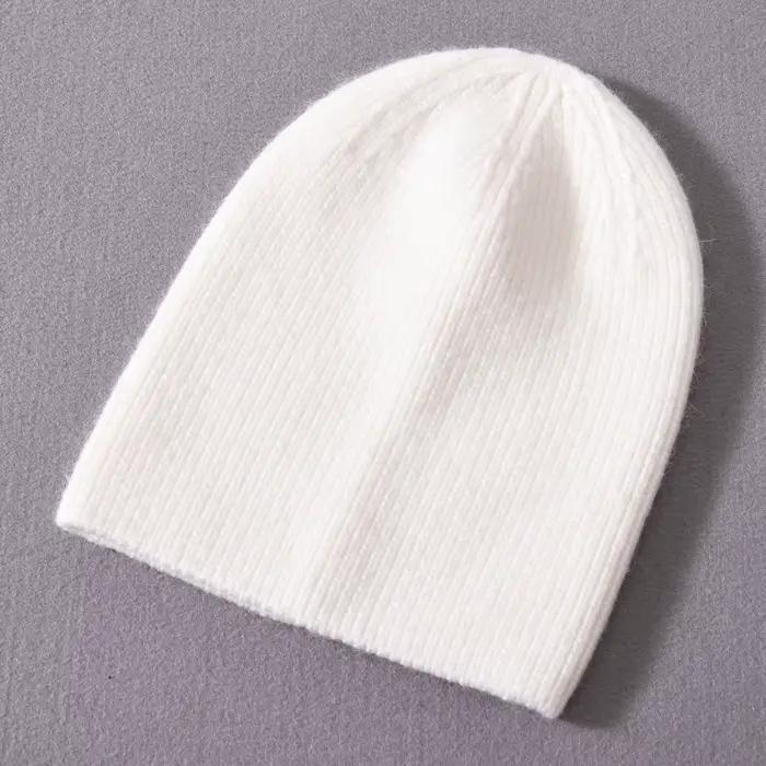Jxwatcher bonnet décontracté enfants bébé enfants chaud cachemire tricoté chapeau d'hiver mode coule