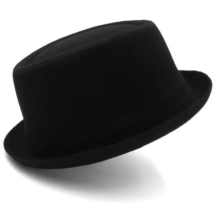 Chapeau melon en cuir de lapin pour hommes et femmes, casquette narnoire, Fedora Heisenberg, Mr Whit