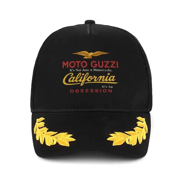 Casquette de baseball MOTO GUZZI California Obsession avec broderie d'aigle doré et de laurier, chap