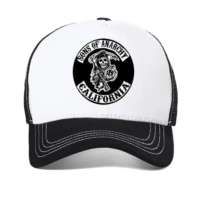 Casquette de baseball SAMCRO SOA Sons of Anarchy, imprimé crâne, chapeau décontracté à fermeture sna
