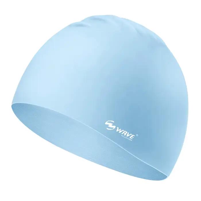 Bonnet de bain cheveux longs, couleur Pure, Extra-Large, adulte, imprimé, imperméable, Silicone, bon
