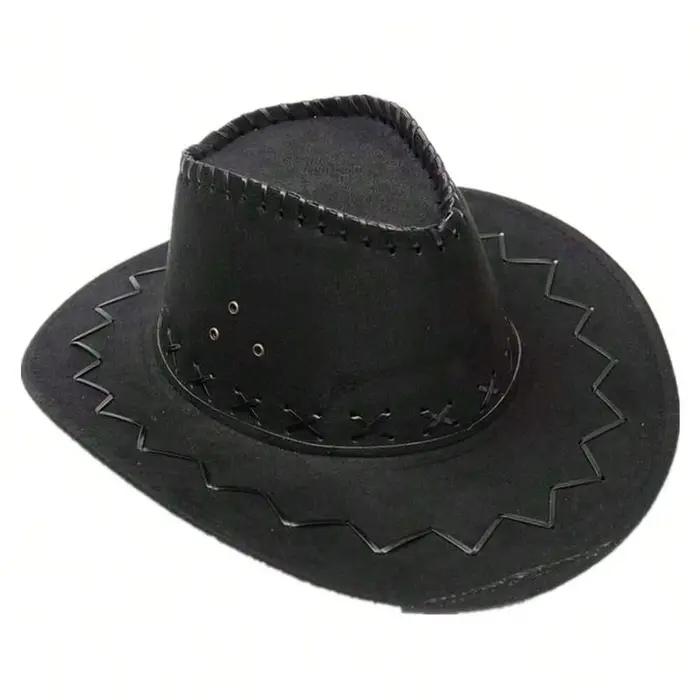 Mn Sunshade-Chapeau de cowboy vintage, casquette de cosplay de fête de Noël, camping, pêche, canadis