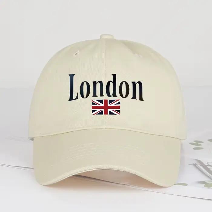 Casquette de baseball à imprimé Union Jack de Londres, style britannique vintage minimaliste, pour l