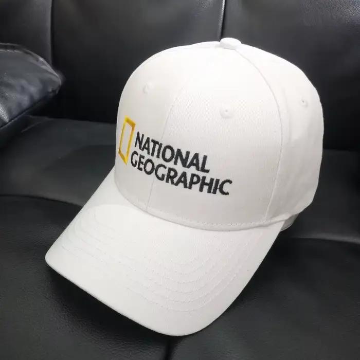 Casquette de baseball ajustable de la marque National Geographic, dotée d'une visière en forme de qu