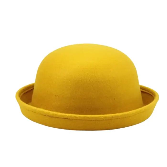 Chapeau rond polyvalent, chapeau en imitation cachemire, petit chapeau rond en laine, chapeau de per