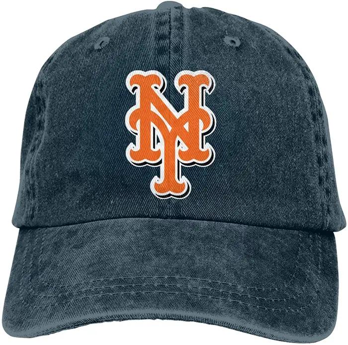Newyork Baseball Met Sandwich Cap, Chapeaux en denim, Casquette de baseball, Chapeau de cowboy adult