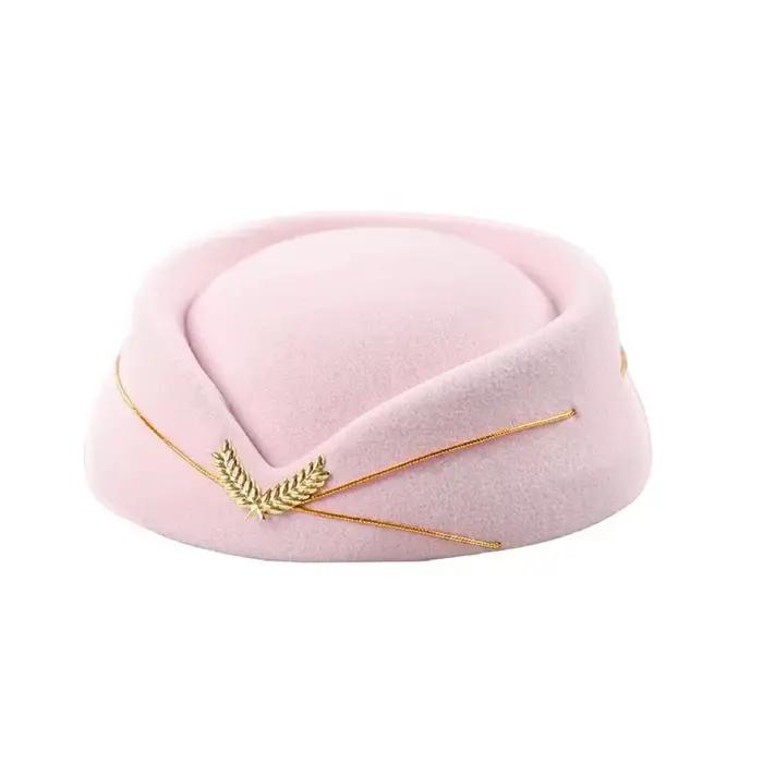 Chapeau d'hôtesse pour femme, béret, chapeau de cérémonie pour réception, caisse claire B, chapeau d