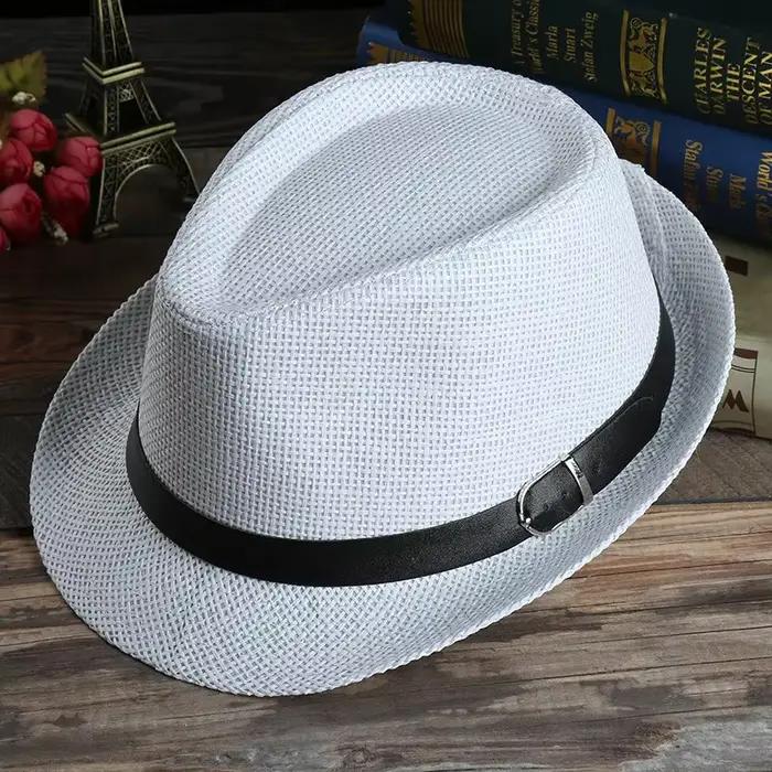 Gentleman Chapeau de soleil vacances hommes paille Cowboy été rétro Panama voyage voyage casquettes 