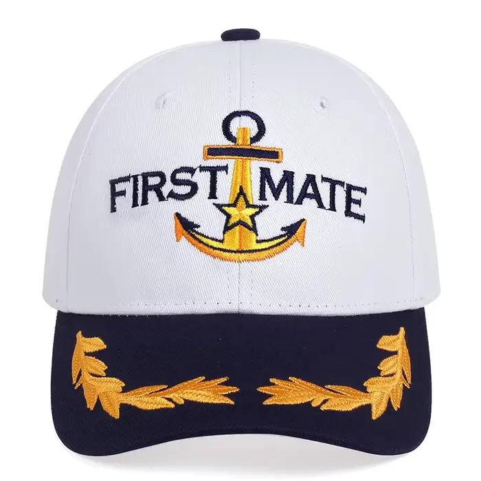 Casquettes de Baseball pour hommes et femmes, chapeaux brodés de capitaine et de premier compagnon, 
