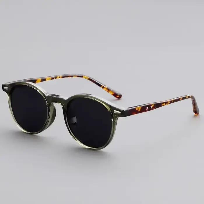 Lunettes de soleil rondes vintage pour femmes et hommes, lunettes de soleil circulaires, lunettes ov