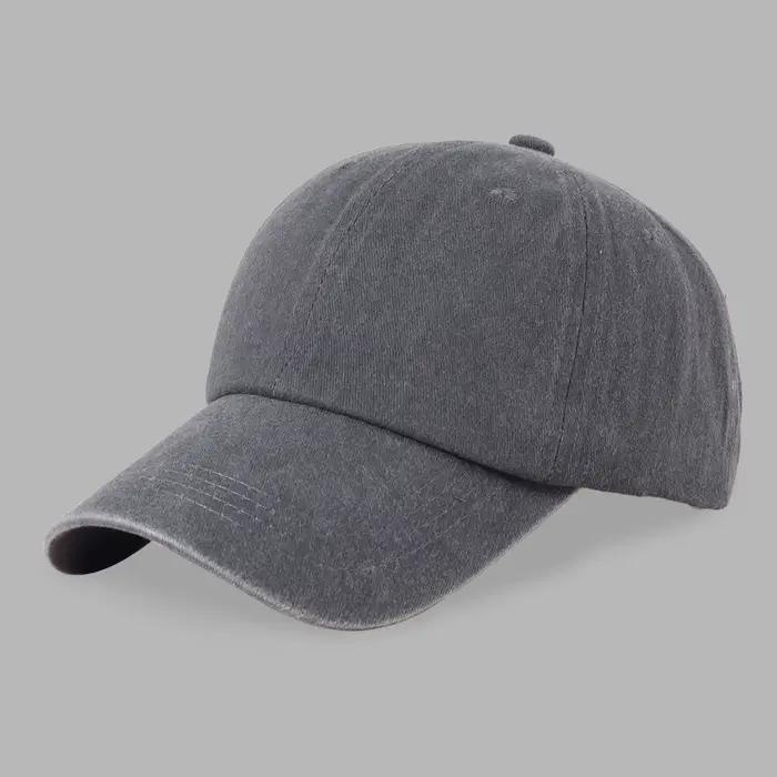 Custom Logo Embroidery Baseball Cap for Women and Men Picture DIY Print Sport Hat Vintage Soft Cotto