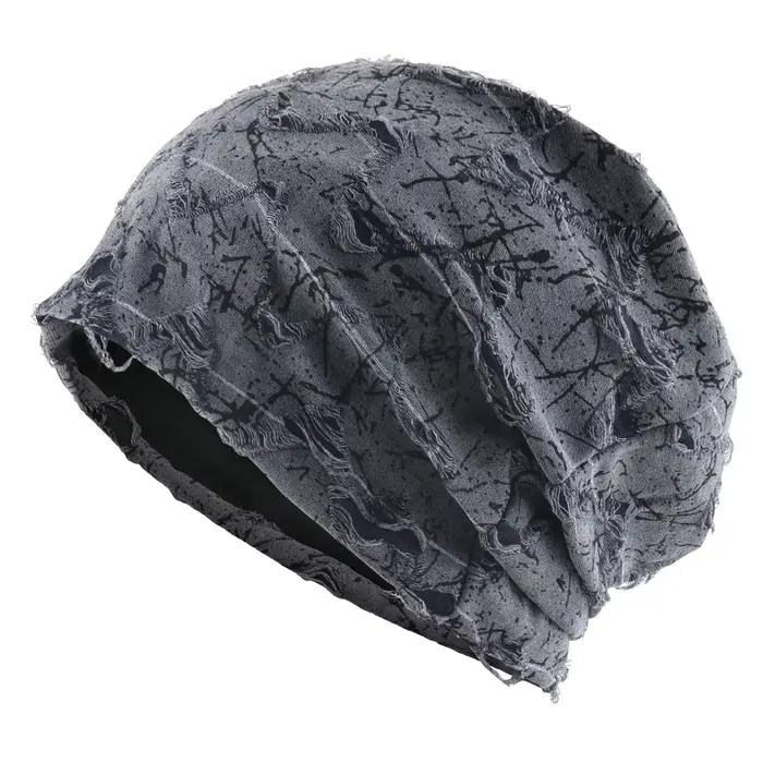 Bonnet imprimé marbre en détresse pour hommes et femmes, unisexe, Vintage, Streetwear, Hip Hop, prin