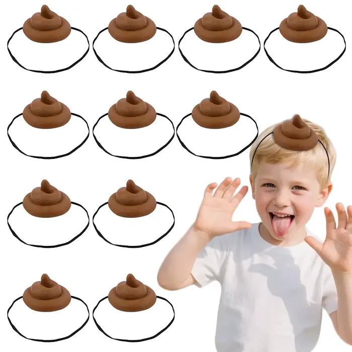 Chapeau de merde amusant pour enfants, fournitures de décoration de fête d'halloween, jouets de farc