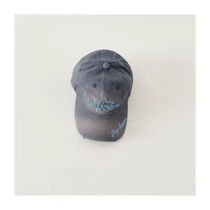 Casquette de baseball brodée délavée pour enfants, style hip-hop streetwear, pour garçons et filles,