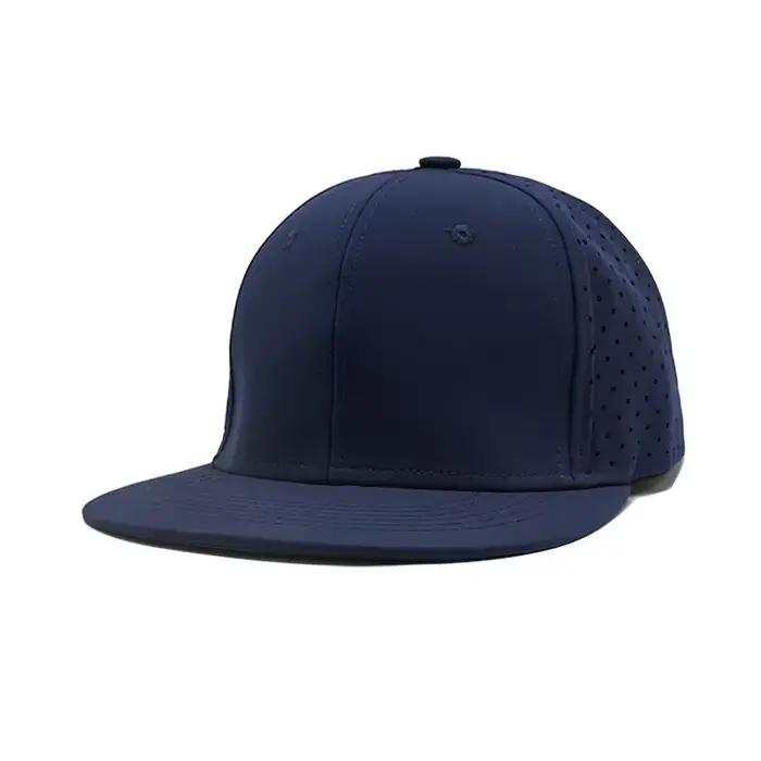 Logo personnalisé chapeau de Baseball à bord plat entièrement fermé pour femmes et hommes été en ple