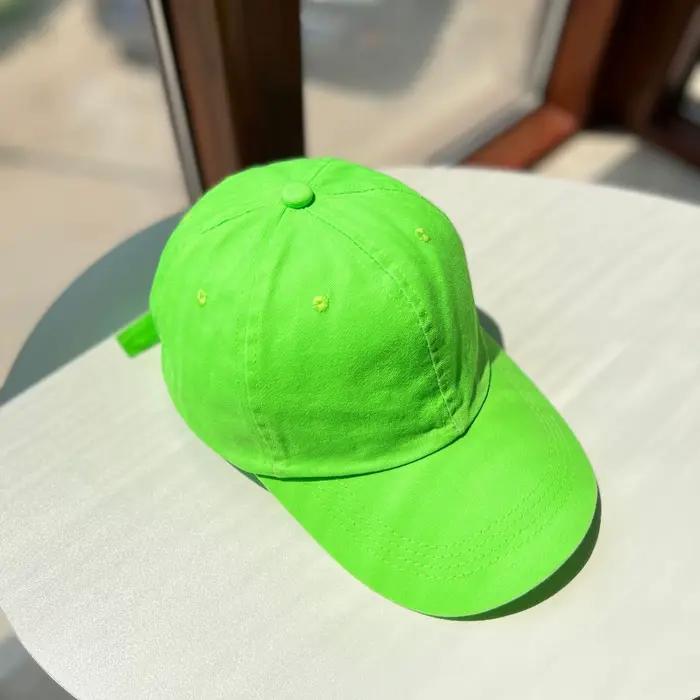 Casquette de baseball pour femme, chapeau de couleur vert menthe, casquette d'opérabilité, chapeau e