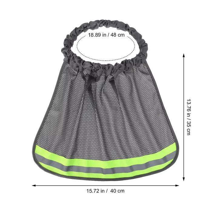 Couverture de chapeau réfléchissante, chapeaux rigides gris, maille respirante, pare-soleil, visière