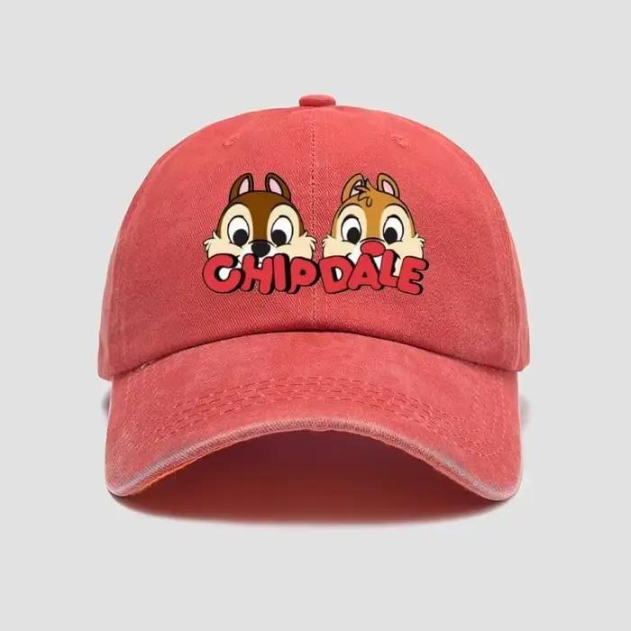 Casquette Chip et Dale, motif dessin animé mignon, pour hommes et femmes, tendance, polyvalente, dou
