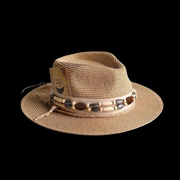 Nouveau Chapeau Fedora en Paille Tressée pour Homme 2026 – Chapeau Panama à Large Bord pour l'Été et