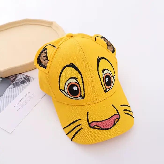 Casquette de baseball DSN Lion King Simba style dessin animé avec oreilles mignonnes, réglable, prot