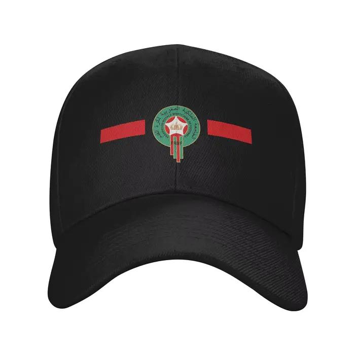 Casquettes de baseball marocaines avec drapeau du Maroc, style mode, casquette de papa pour hommes e