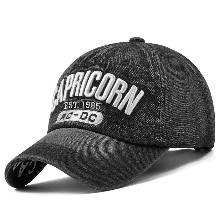 Casquette de baseball en jean 2026 pour hommes et femmes, broderie lettre, casquette snapback en jea
