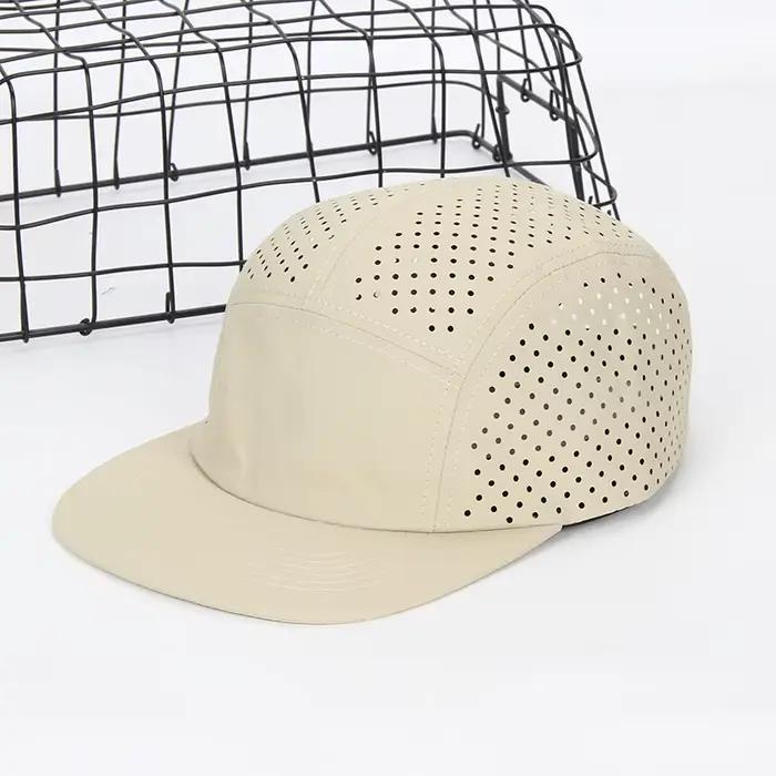 Casquette de Baseball à 5 panneaux à séchage rapide avec Logo personnalisé, casquette de Skateboard 
