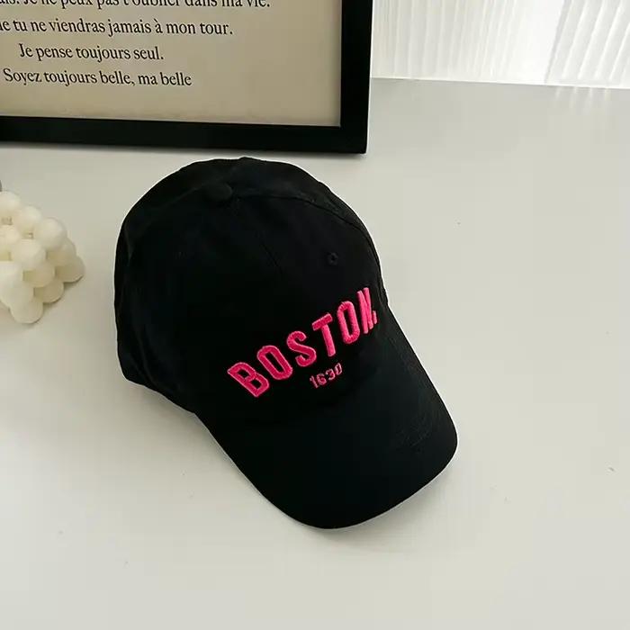 Casquette de Baseball Coréenne pour Enfant, Chapeau Brodé de Lettres Solides, Hip Hop, pour Garçons 