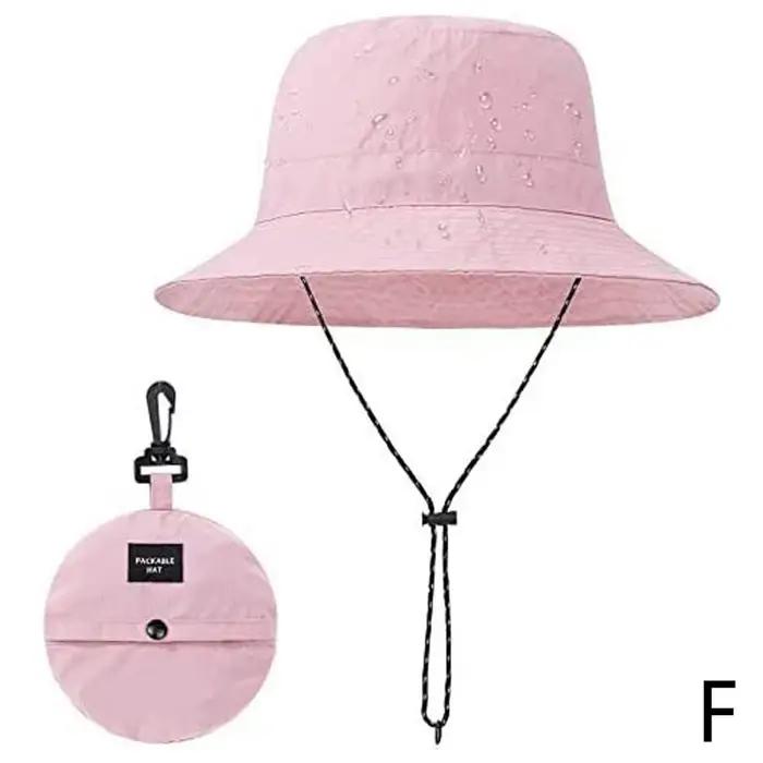 Chapeau de pêcheur imperméable pour femmes, Protection solaire d'été Anti-UV, Camping randonnée alpi