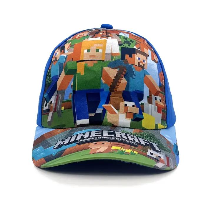 Nouvelle casquette de baseball pour enfants, motif dessin animé Minecraft, protection solaire, cadea