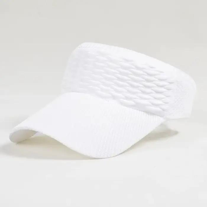Chapeaux pare-soleil pour femmes, chapeau à visière tricoté élastique avec dessus vide, visières de 