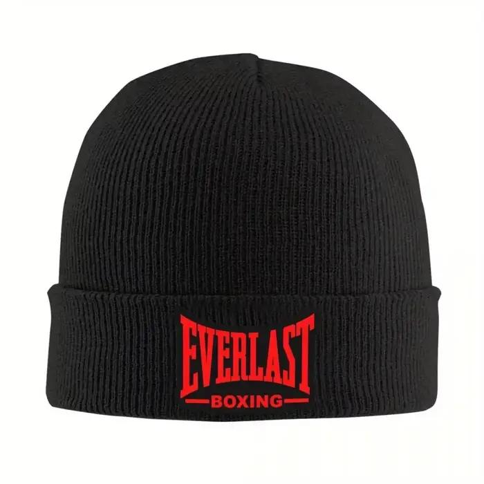 Everlasts Boxing Bonnet Hats Logo Bonnet tricoté pour hommes et femmes, chaud et stylé, pour l'autom
