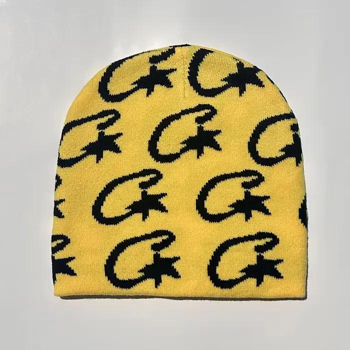 Chapeau tricoté unisexe pour hommes et femmes, 1 pièce, tendance, sans bords, pour activités de plei