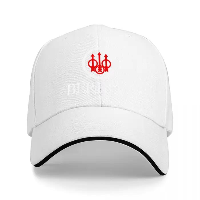 Casquette de baseball brodée avec logo BERETTA, noire avec motif rouge et blanc, coupe classique, id