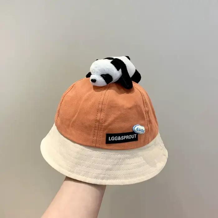 Printemps été mignon Panda seau chapeau en plein air bébé pêcheur casquette enfants garçons filles c