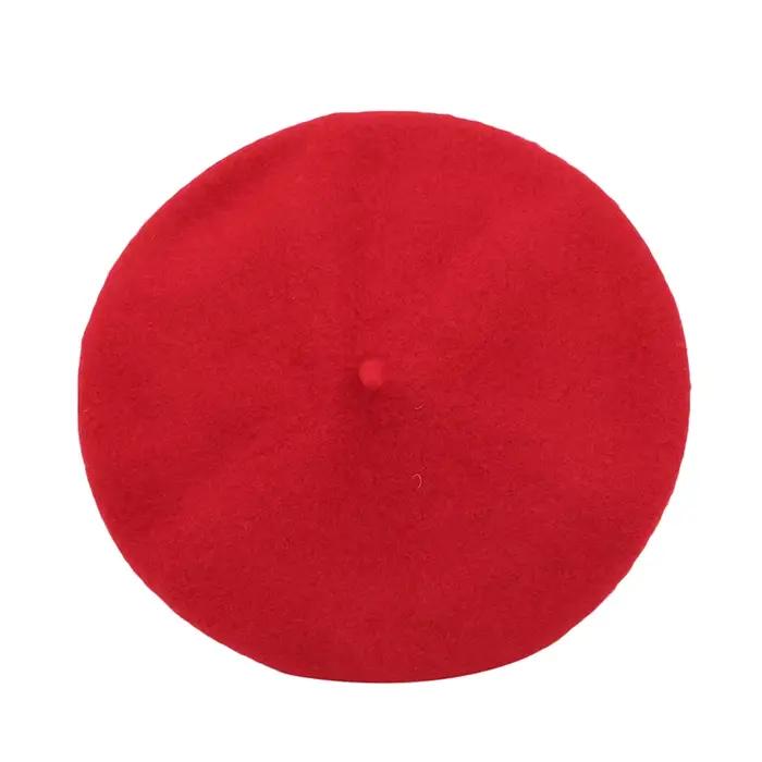 Mode bébé béret chapeau pour filles laine Vintage enfants bonnets casquette enfants peintre chapeaux