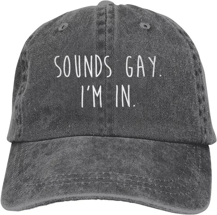 Chapeau de cowboy pour hommes et femmes, casquettes de baseball drôles, gay, je suis dans LGBTQ, cam